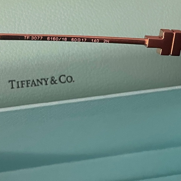 Tiffany Rose Gold Blue 60mm Sunglasses main image 4